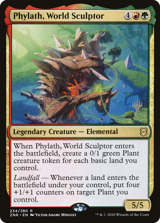 Phylath, World Sculptor (PZNR-234P) - Zendikar Rising Promos