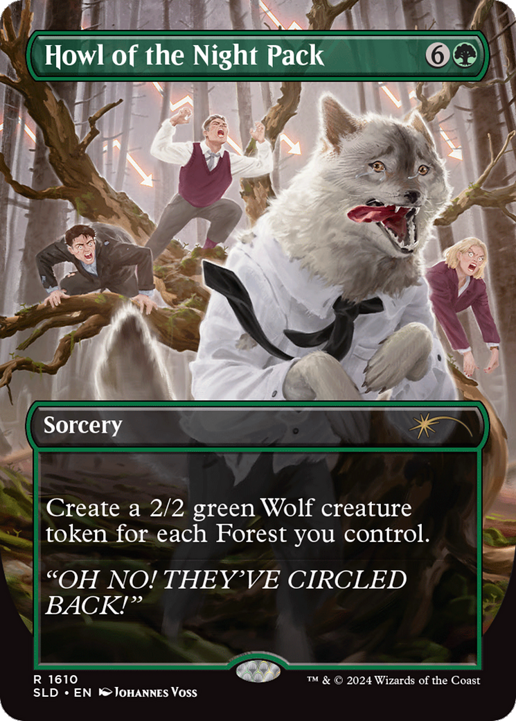 Howl of the Night Pack (SLD-1610) - Secret Lair Drop (Borderless) - Premium MTG Single from Wizards of the Coast - Just $1.35! Shop now at Game Crave Tournament Store