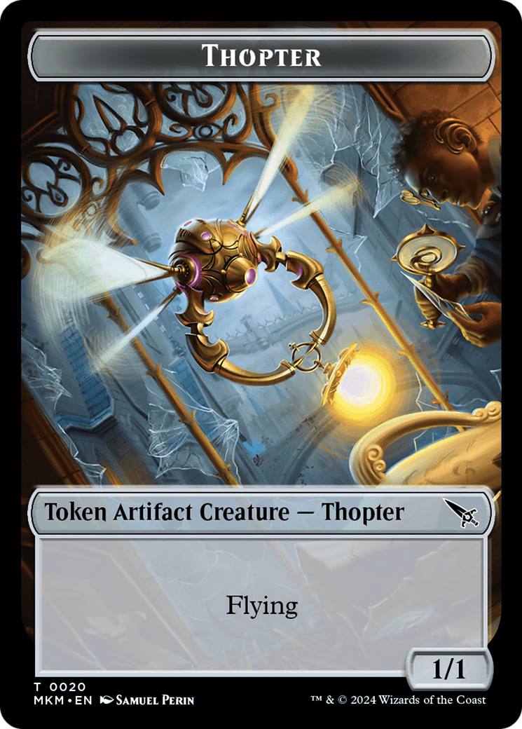 Thopter (TMKM-020) - Murders at Karlov Manor Tokens Foil - Premium MTG Single from Wizards of the Coast - Just $0! Shop now at Game Crave Tournament Store