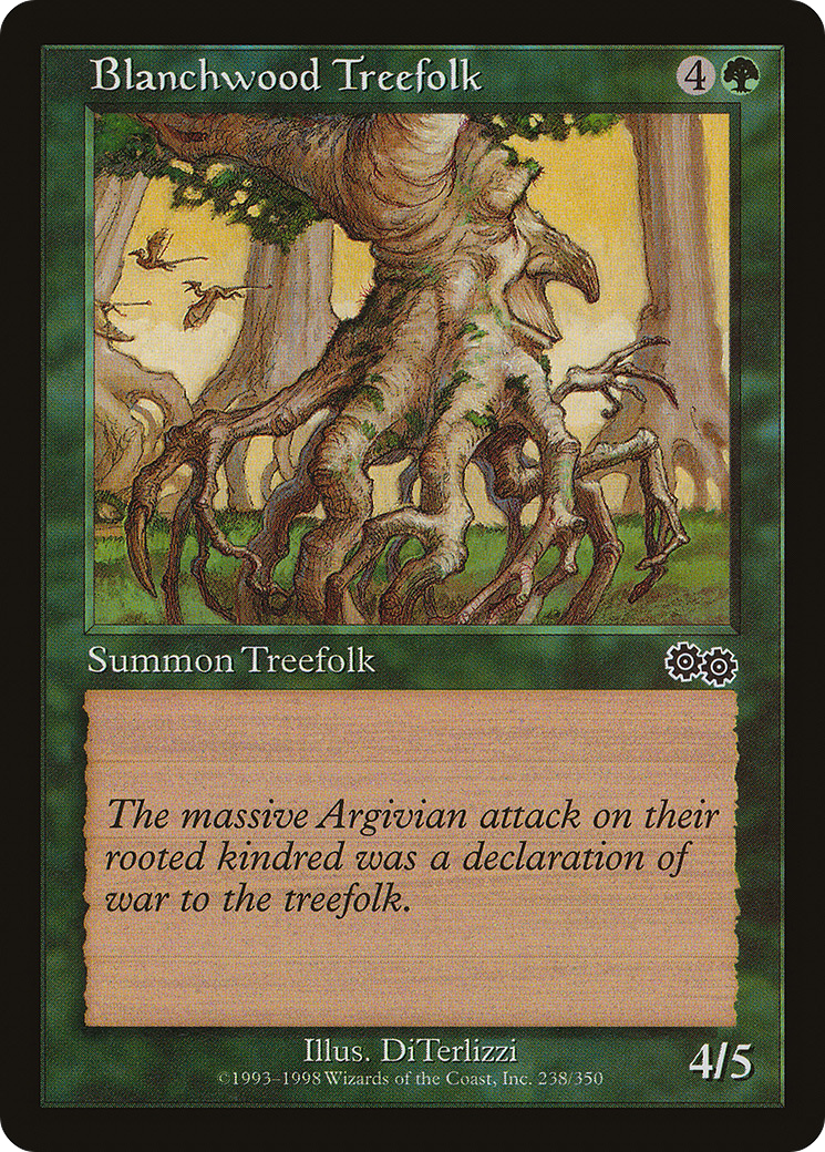 Blanchwood Treefolk (USG-238) - Urza's Saga - Premium MTG Single from Wizards of the Coast - Just $0.25! Shop now at Game Crave Tournament Store