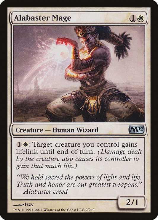 Alabaster Mage (M12-002) - Magic 2012 - Premium MTG Single from Wizards of the Coast - Just $0.08! Shop now at Game Crave Tournament Store