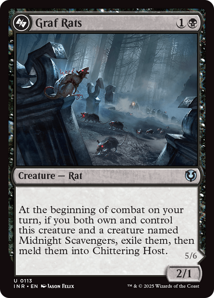 Graf Rats (-113) - Innistrad Remastered Foil - Premium MTG Single from Wizards of the Coast - Just $0.25! Shop now at Game Crave Tournament Store