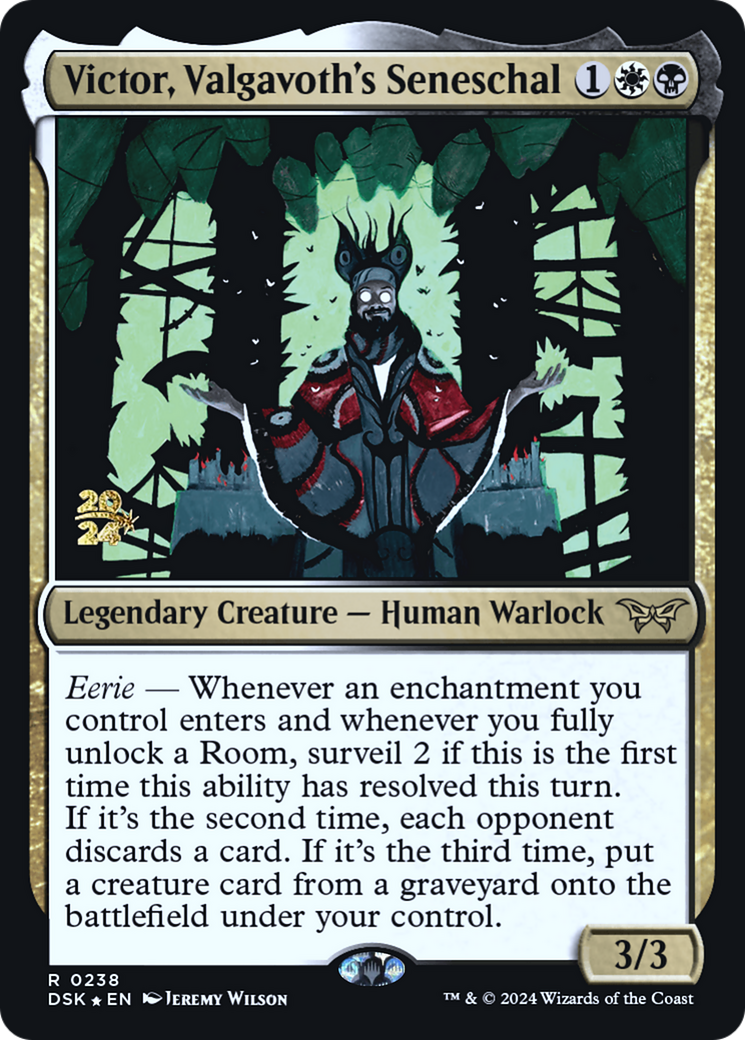 Victor, Valgavoth's Seneschal (PDSK-238S) - Duskmourn: House of Horror Promos Foil - Premium MTG Single from Wizards of the Coast - Just $0.39! Shop now at Game Crave Tournament Store