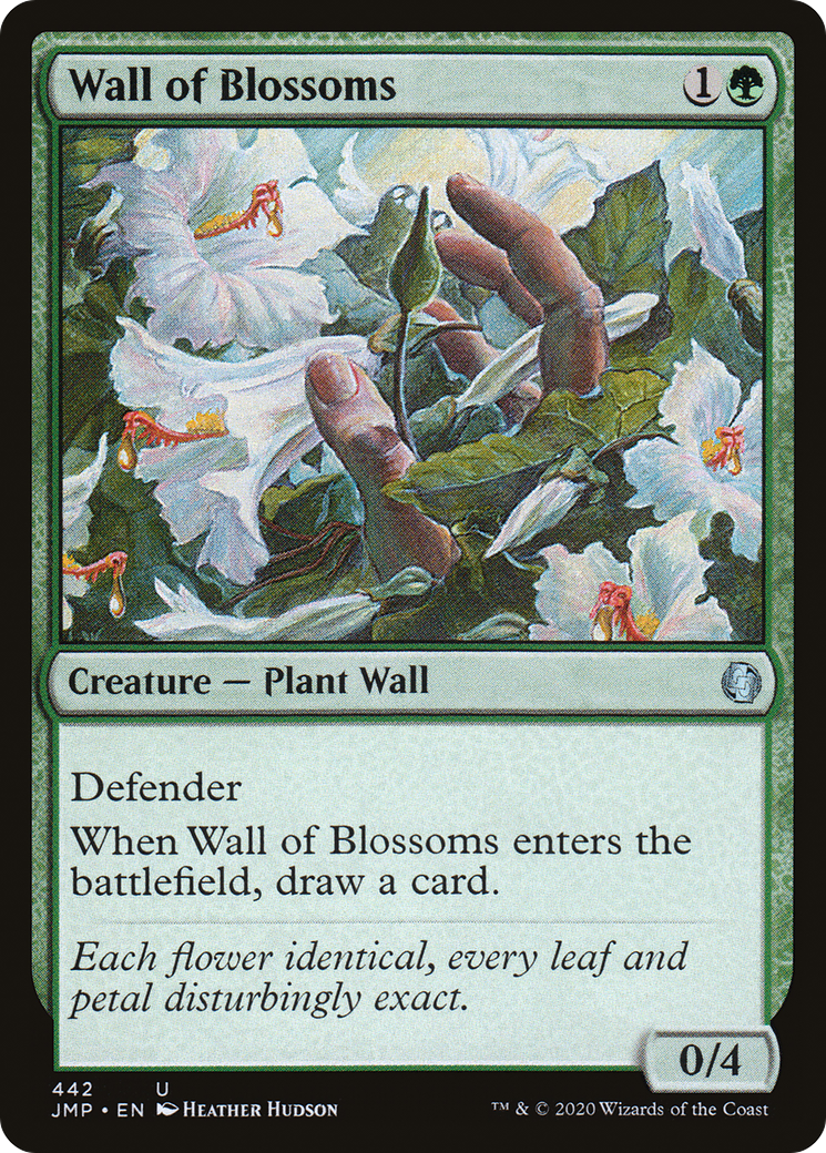 Wall of Blossoms (JMP-442) - Jumpstart - Premium MTG Single from Wizards of the Coast - Just $0.08! Shop now at Game Crave Tournament Store