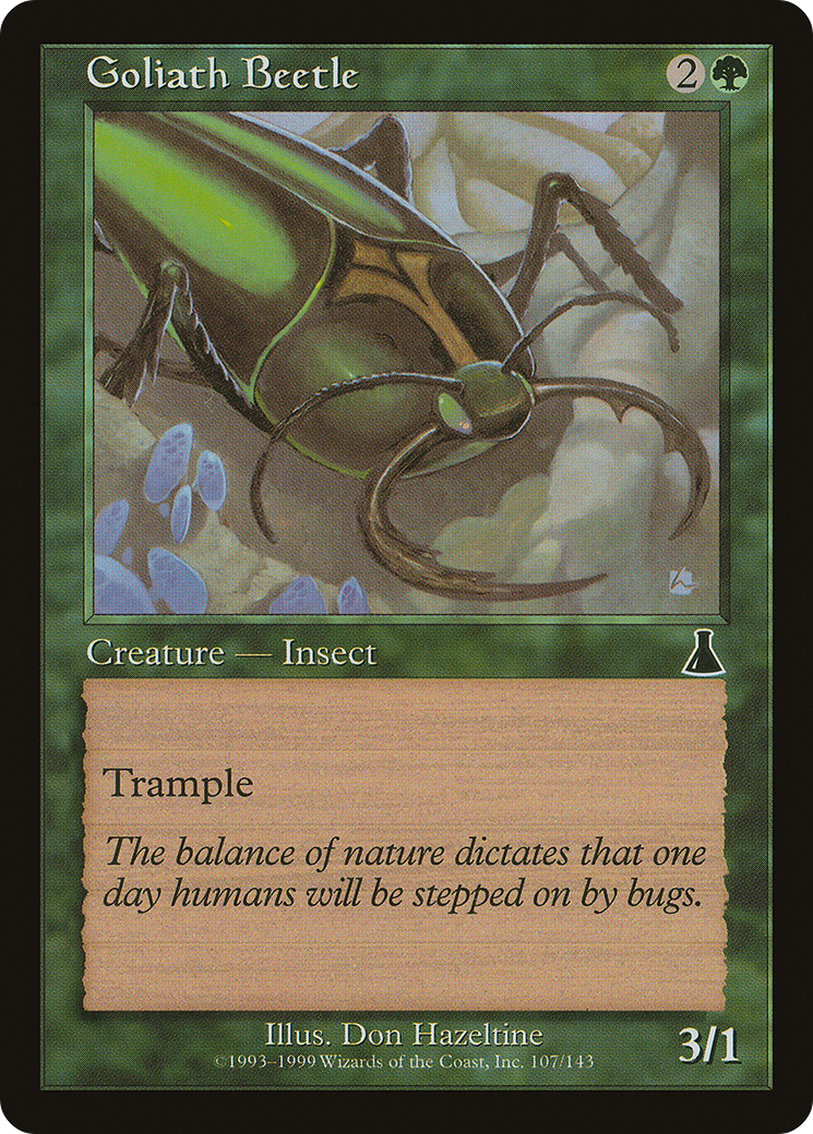 Goliath Beetle (UDS-107) - Urza's Destiny Foil - Premium MTG Single from Wizards of the Coast - Just $0.32! Shop now at Game Crave Tournament Store