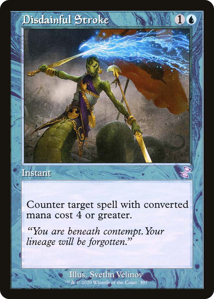 Disdainful Stroke (TSR-307) - Time Spiral Remastered Foil - Premium MTG Single from Wizards of the Coast - Just $6.24! Shop now at Game Crave Tournament Store