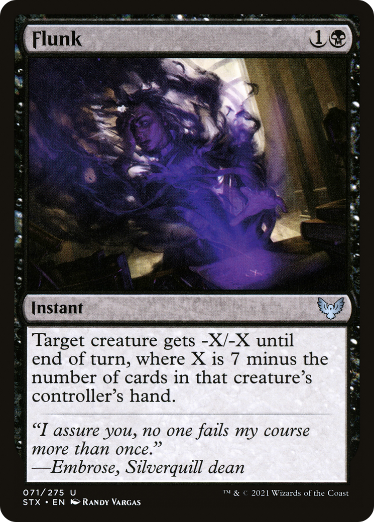 Flunk (STX-071) - Strixhaven: School of Mages - Premium MTG Single from Wizards of the Coast - Just $0.25! Shop now at Game Crave Tournament Store