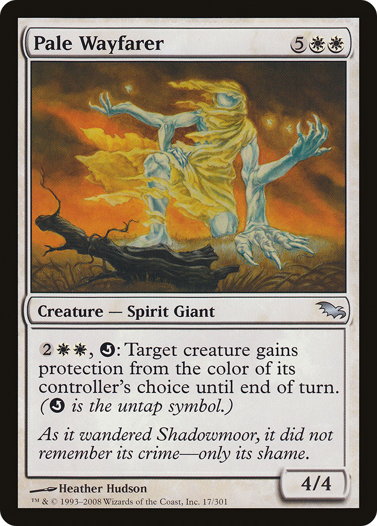 Pale Wayfarer (SHM-017) - Shadowmoor Foil - Premium MTG Single from Wizards of the Coast - Just $0.11! Shop now at Game Crave Tournament Store
