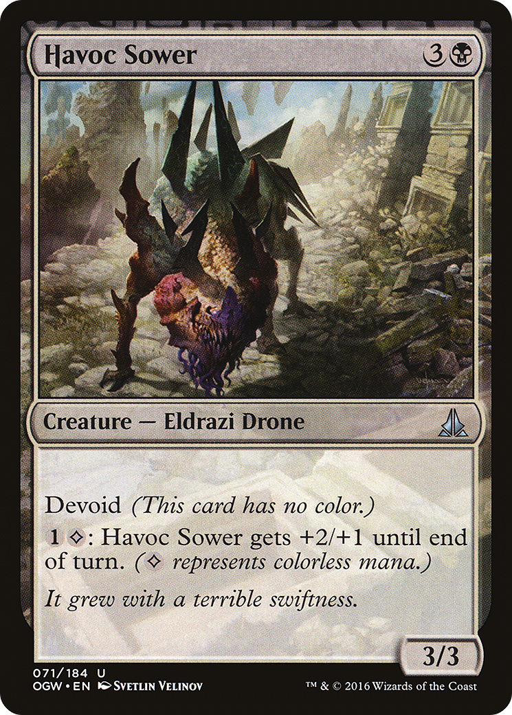 Havoc Sower (OGW-071) - Oath of the Gatewatch: (devoid) - Premium MTG Single from Wizards of the Coast - Just $0.08! Shop now at Game Crave Tournament Store