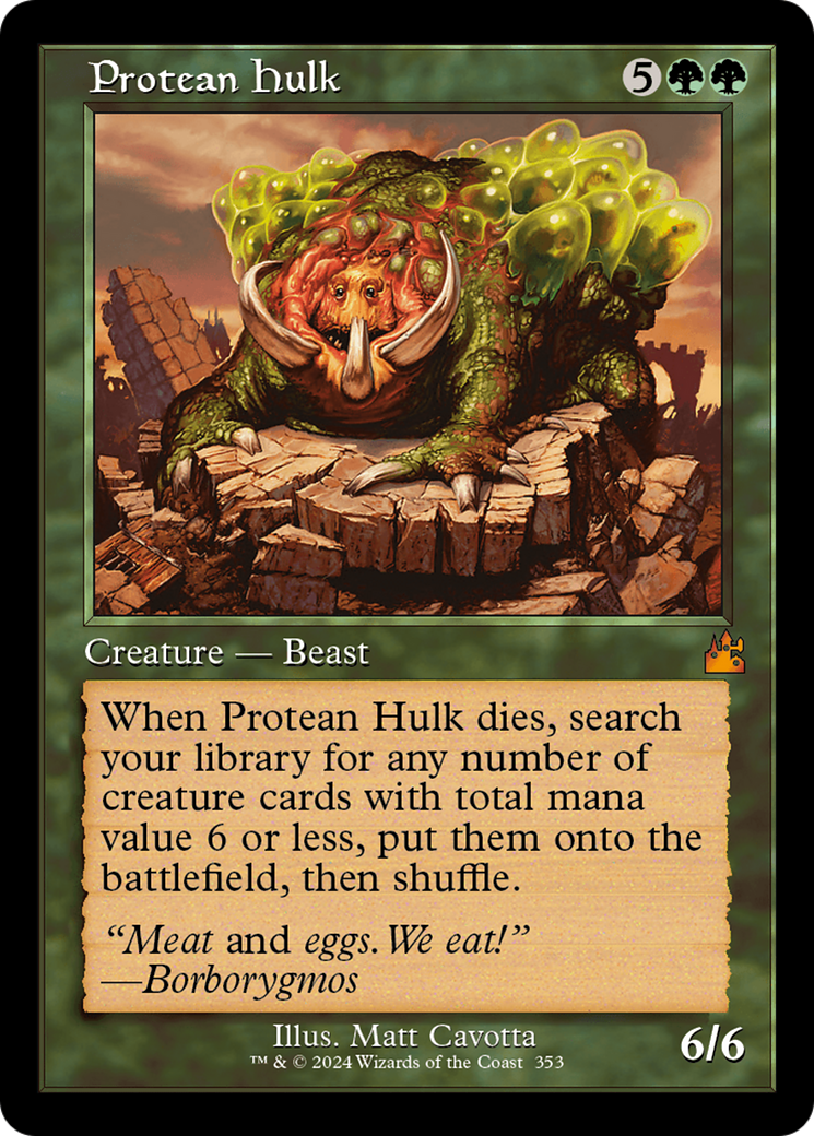 Protean Hulk (RVR-353) - Ravnica Remastered - Premium MTG Single from Wizards of the Coast - Just $4.06! Shop now at Game Crave Tournament Store