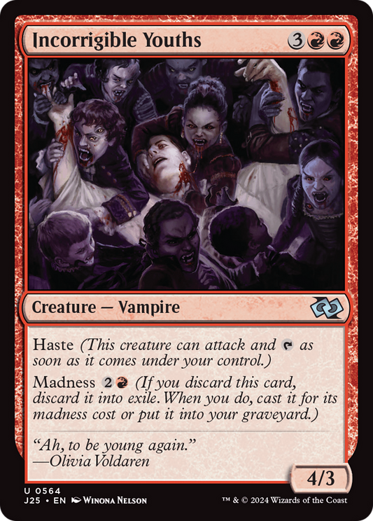 Incorrigible Youths (J25-564) - Foundations Jumpstart - Premium MTG Single from Wizards of the Coast - Just $0.25! Shop now at Game Crave Tournament Store