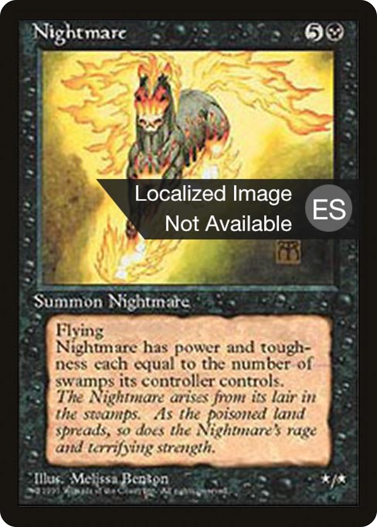 Nightmare (4BB-150) - Fourth Edition Foreign Black Border - Premium MTG Single from Wizards of the Coast - Just $2.38! Shop now at Game Crave Tournament Store