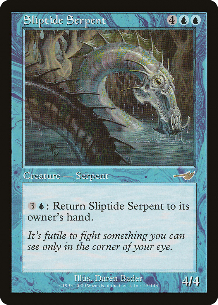 Sliptide Serpent (NEM-043) - Nemesis - Premium MTG Single from Wizards of the Coast - Just $0.08! Shop now at Game Crave Tournament Store