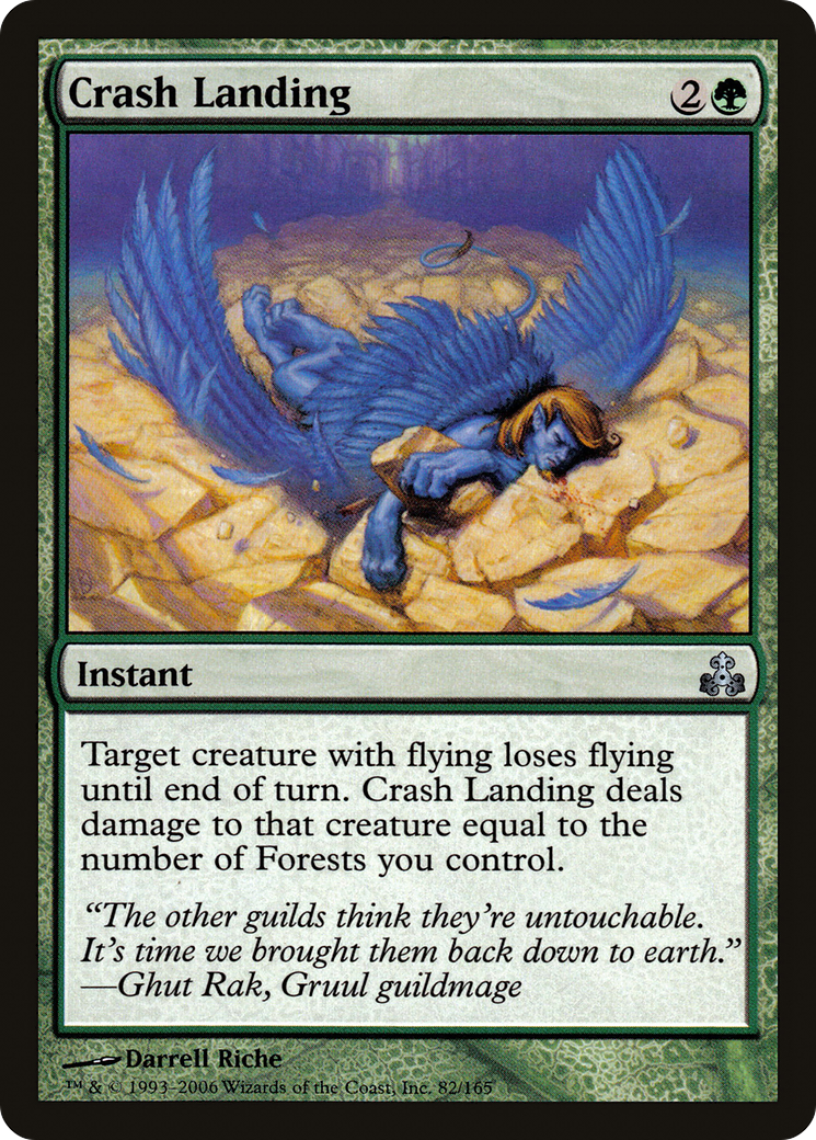 Crash Landing (GPT-082) - Guildpact - Premium MTG Single from Wizards of the Coast - Just $0.08! Shop now at Game Crave Tournament Store