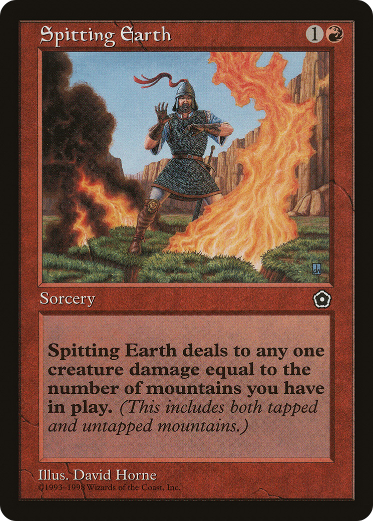 Spitting Earth (P02-116) - Portal Second Age - Premium MTG Single from Wizards of the Coast - Just $0.08! Shop now at Game Crave Tournament Store