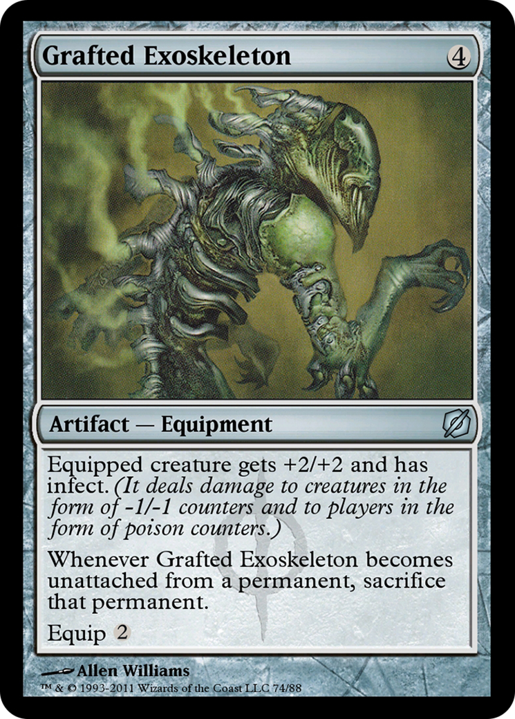 Grafted Exoskeleton (TD2-074) - Duel Decks: Mirrodin Pure vs. New Phyrexia - Premium MTG Single from Wizards of the Coast - Just $0! Shop now at Game Crave Tournament Store