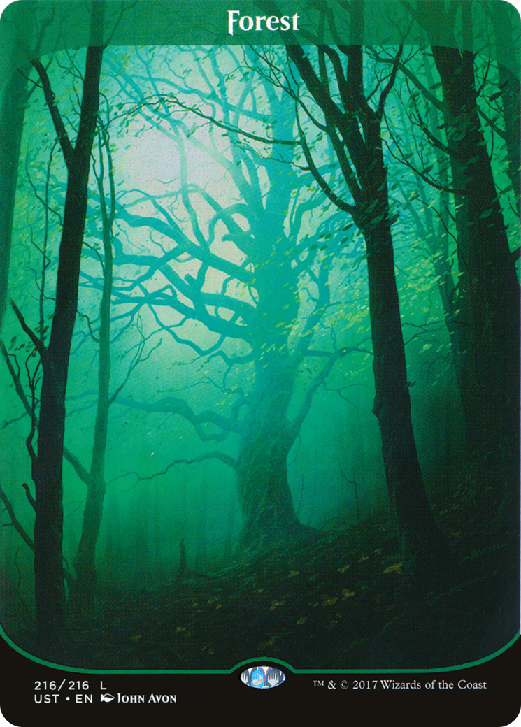 Forest (UST-216) - Unstable (Borderless) Foil - Premium MTG Single from Wizards of the Coast - Just $24.04! Shop now at Game Crave Tournament Store