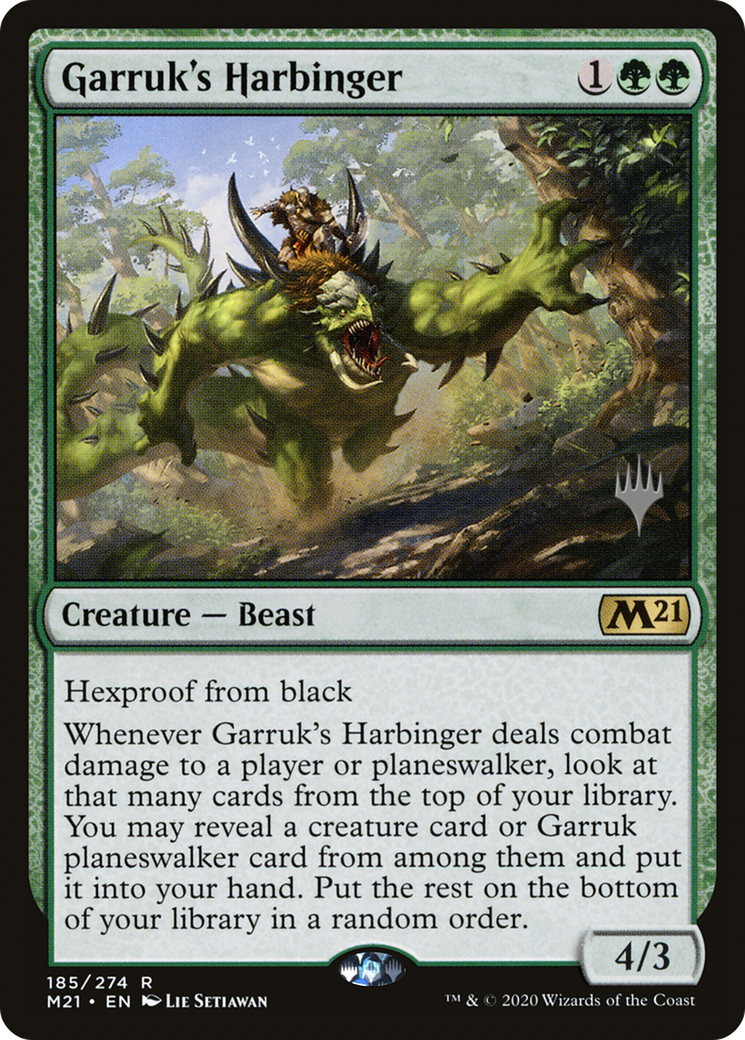 Garruk's Harbinger (PM21-185P) - Core Set 2021 Promos Foil - Premium MTG Single from Wizards of the Coast - Just $0.47! Shop now at Game Crave Tournament Store