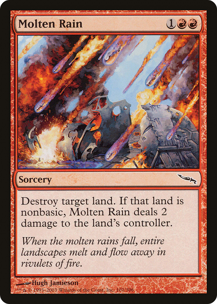 Molten Rain (MRD-101) - Mirrodin Foil - Premium MTG Single from Wizards of the Coast - Just $1.87! Shop now at Game Crave Tournament Store