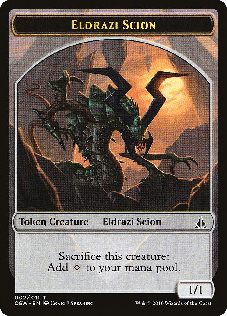 Eldrazi Scion (TOGW-002) - Oath of the Gatewatch Tokens - Premium MTG Single from Wizards of the Coast - Just $0.08! Shop now at Game Crave Tournament Store