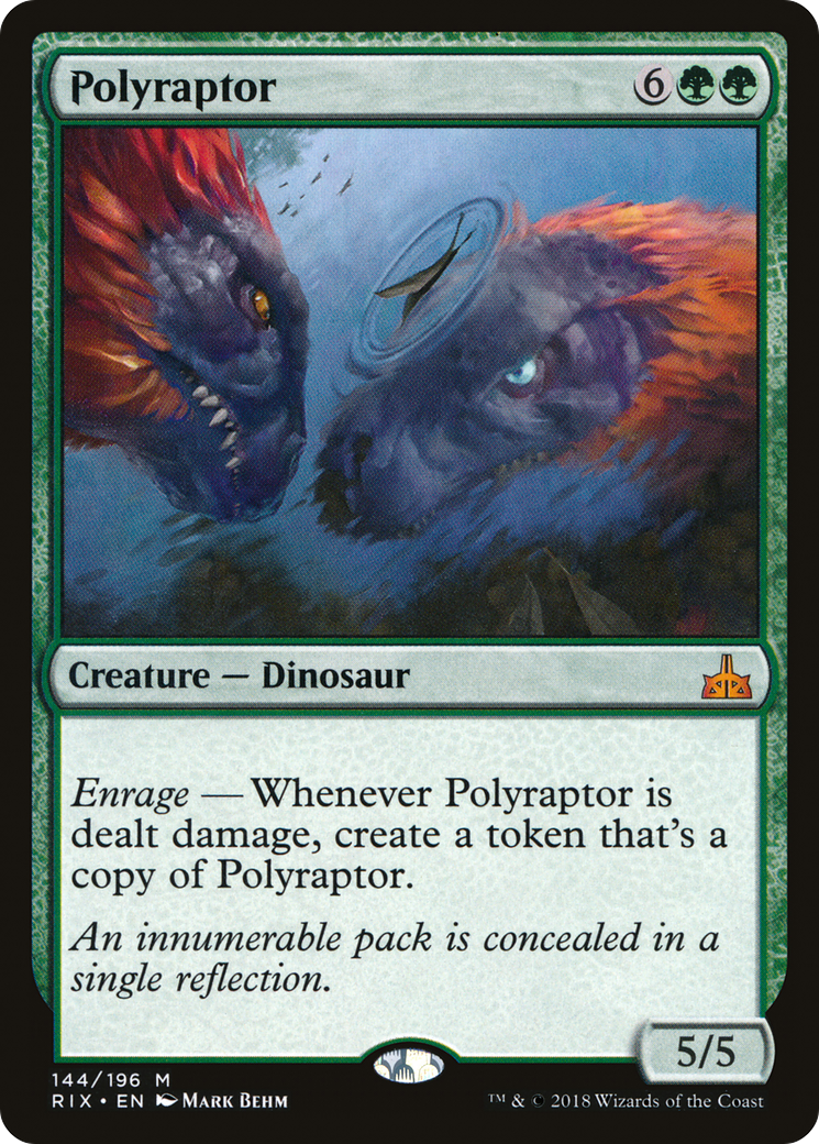 Polyraptor (RIX-144) - Rivals of Ixalan - Premium MTG Single from Wizards of the Coast - Just $3.96! Shop now at Game Crave Tournament Store