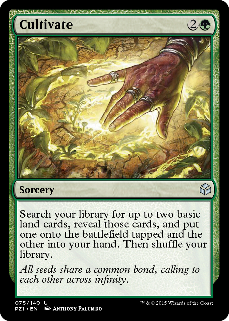 Cultivate (PZ1-075) - Legendary Cube Prize Pack Foil - Premium MTG Single from Wizards of the Coast - Just $0! Shop now at Game Crave Tournament Store