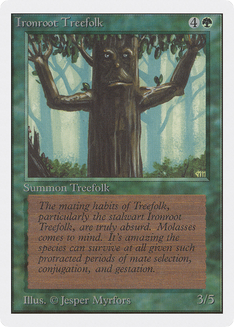 Ironroot Treefolk (2ED-204) - Unlimited Edition - Premium MTG Single from Wizards of the Coast - Just $0.19! Shop now at Game Crave Tournament Store