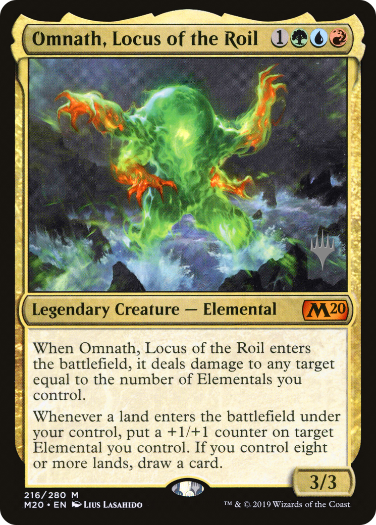 Omnath, Locus of the Roil (PM20-216P) - Core Set 2020 Promos - Premium MTG Single from Wizards of the Coast - Just $2.30! Shop now at Game Crave Tournament Store