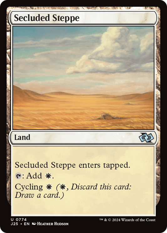 Secluded Steppe (J25-774) - Foundations Jumpstart - Premium MTG Single from Wizards of the Coast - Just $0.25! Shop now at Game Crave Tournament Store