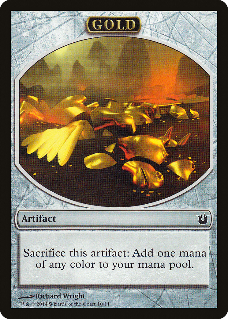 Gold (TBNG-010) - Born of the Gods Tokens - Premium MTG Single from Wizards of the Coast - Just $0.08! Shop now at Game Crave Tournament Store