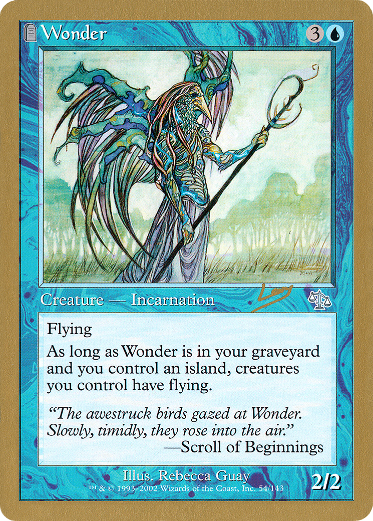 Wonder (WC02-RL54) - World Championship Decks 2002 - Premium MTG Single from Wizards of the Coast - Just $0.47! Shop now at Game Crave Tournament Store