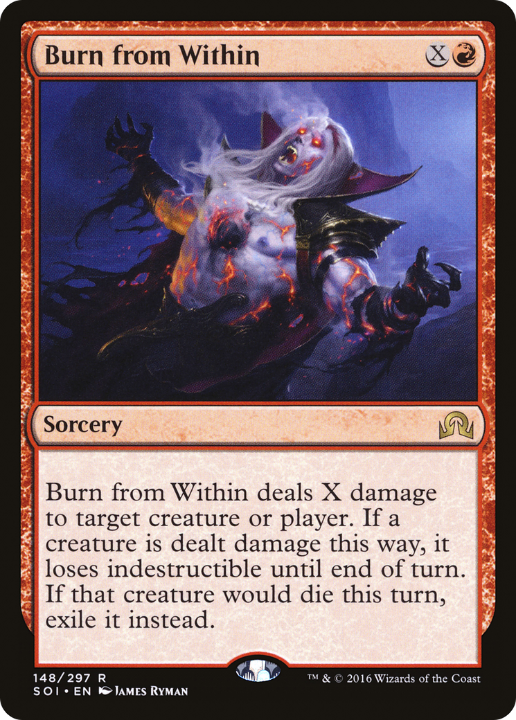 Burn from Within (SOI-148) - Shadows over Innistrad Foil - Premium MTG Single from Wizards of the Coast - Just $0.15! Shop now at Game Crave Tournament Store