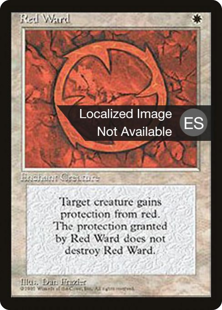 Red Ward (4BB-044) - Fourth Edition Foreign Black Border - Premium MTG Single from Wizards of the Coast - Just $0.80! Shop now at Game Crave Tournament Store