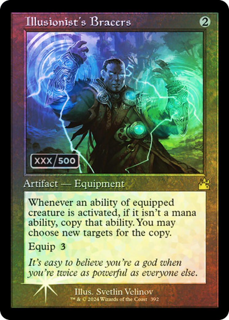 Illusionist's Bracers (RVR-392Z) - Ravnica Remastered Foil - Premium MTG Single from Wizards of the Coast - Just $87.49! Shop now at Game Crave Tournament Store