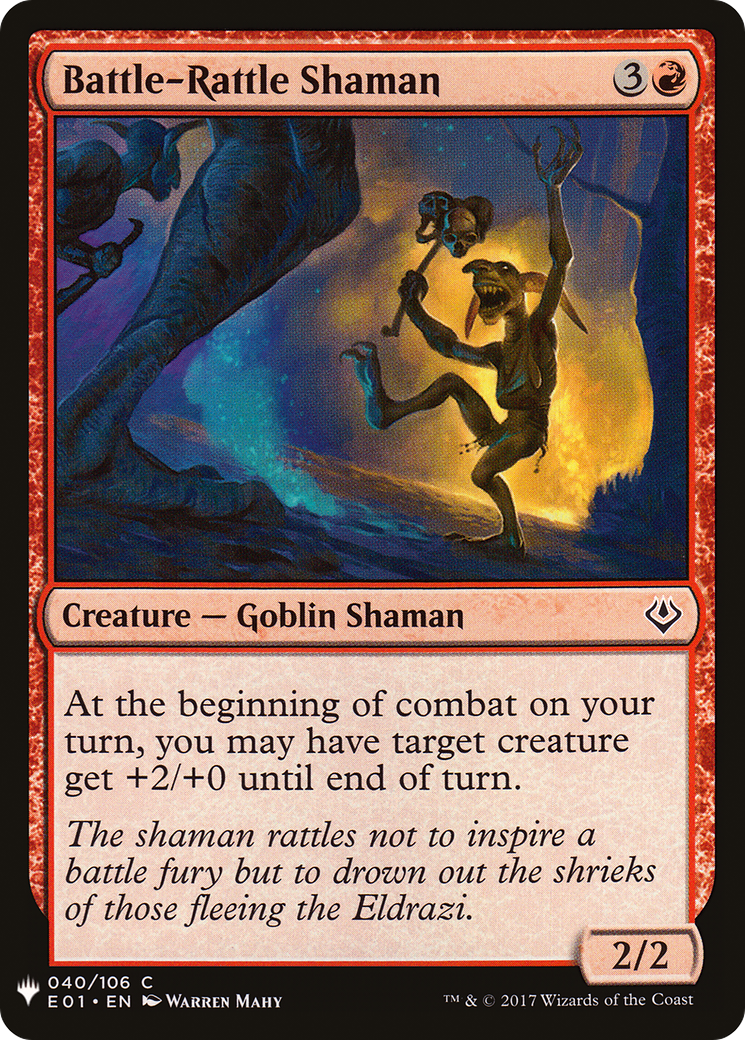 Battle-Rattle Shaman (MB1-851) - Mystery Booster - Premium MTG Single from Wizards of the Coast - Just $0.25! Shop now at Game Crave Tournament Store