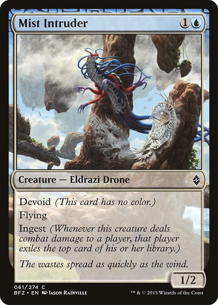 Mist Intruder (BFZ-061) - Battle for Zendikar: (devoid) - Premium MTG Single from Wizards of the Coast - Just $0.25! Shop now at Game Crave Tournament Store