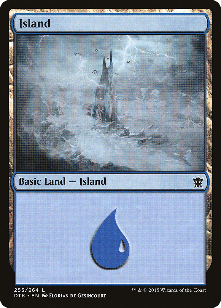 Island (DTK-253) - Dragons of Tarkir Foil - Premium MTG Single from Wizards of the Coast - Just $0.64! Shop now at Game Crave Tournament Store