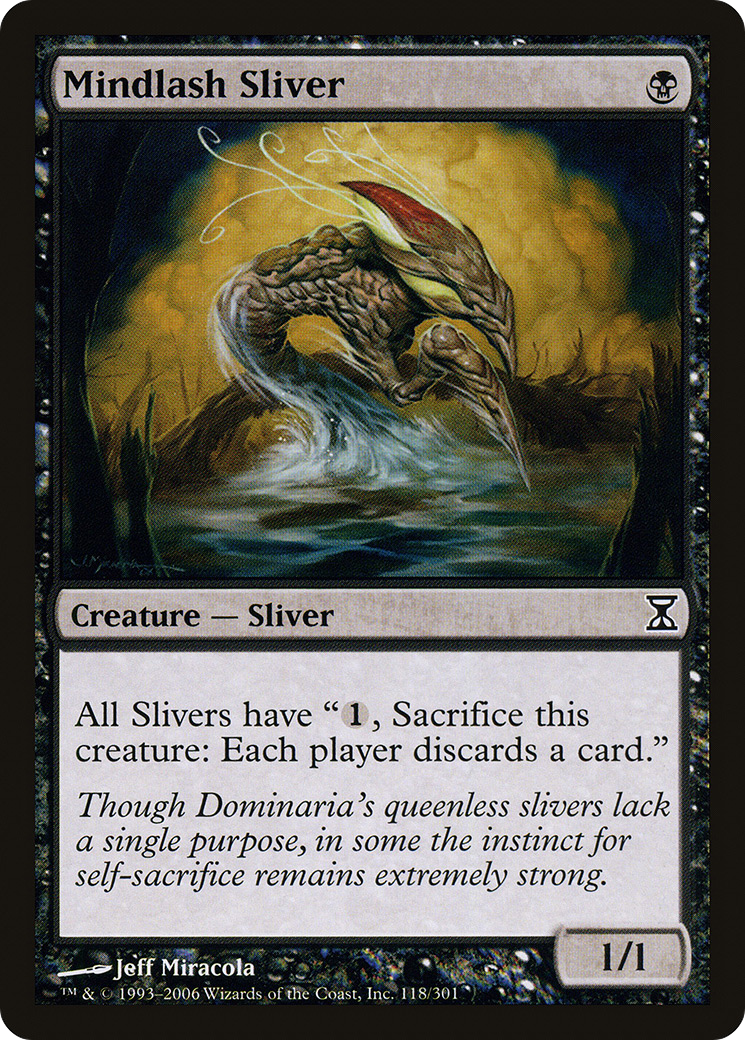 Mindlash Sliver (TSP-118) - Time Spiral Foil - Premium MTG Single from Wizards of the Coast - Just $1.94! Shop now at Game Crave Tournament Store