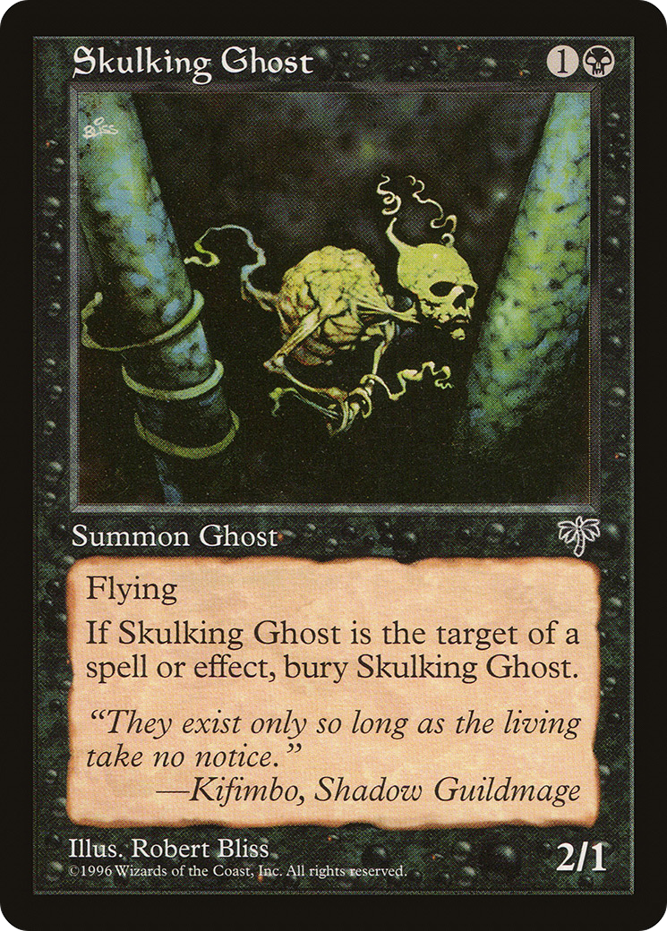 Skulking Ghost (MIR-143) - Mirage - Premium MTG Single from Wizards of the Coast - Just $0.08! Shop now at Game Crave Tournament Store