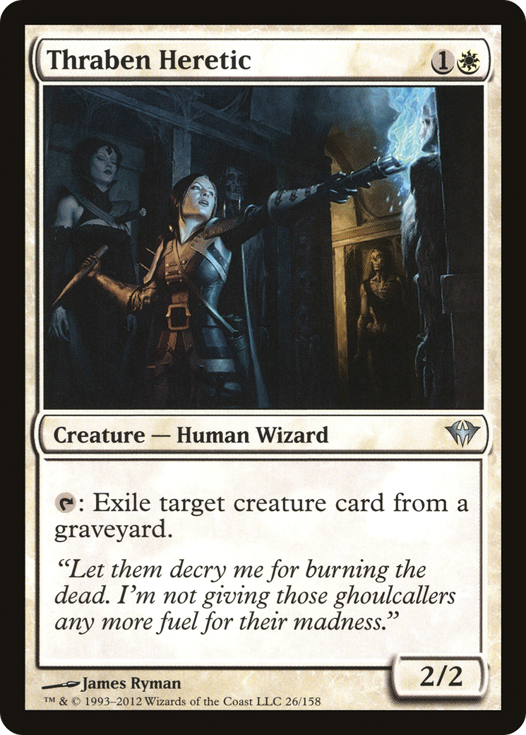 Thraben Heretic (DKA-026) - Dark Ascension Foil - Premium MTG Single from Wizards of the Coast - Just $0.08! Shop now at Game Crave Tournament Store