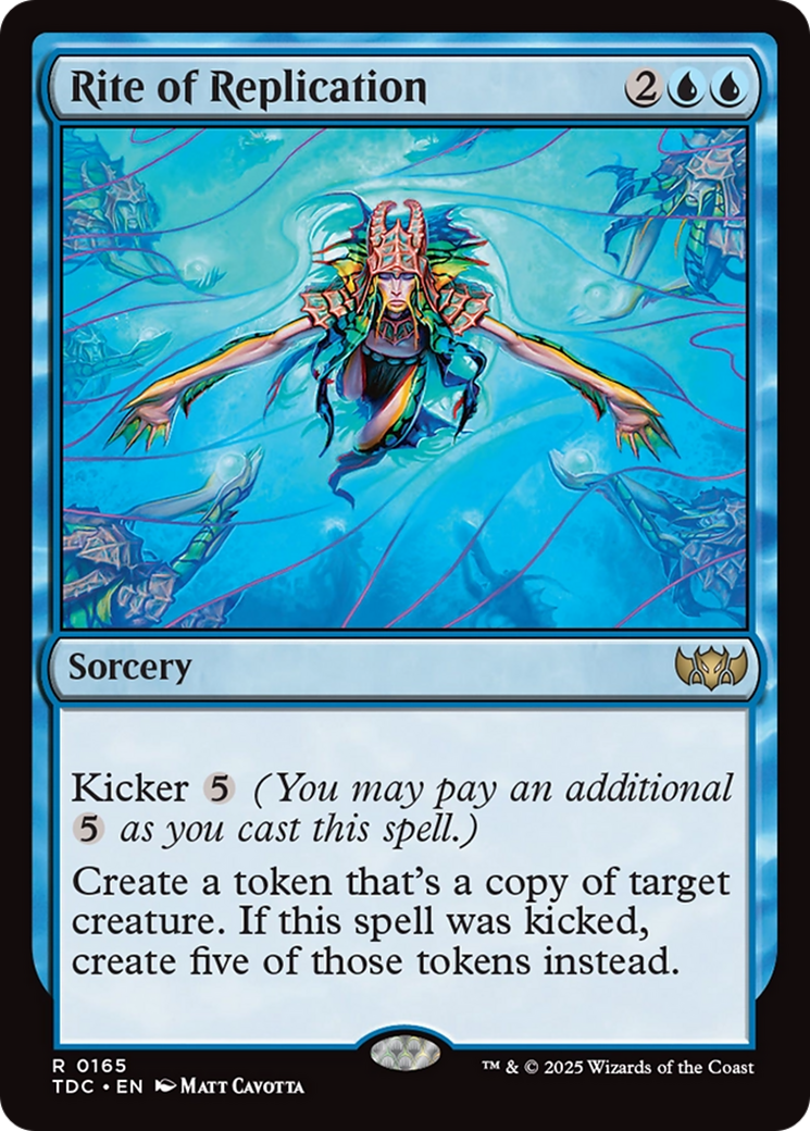 Rite of Replication (TDC-165) - Tarkir: Dragonstorm Commander
