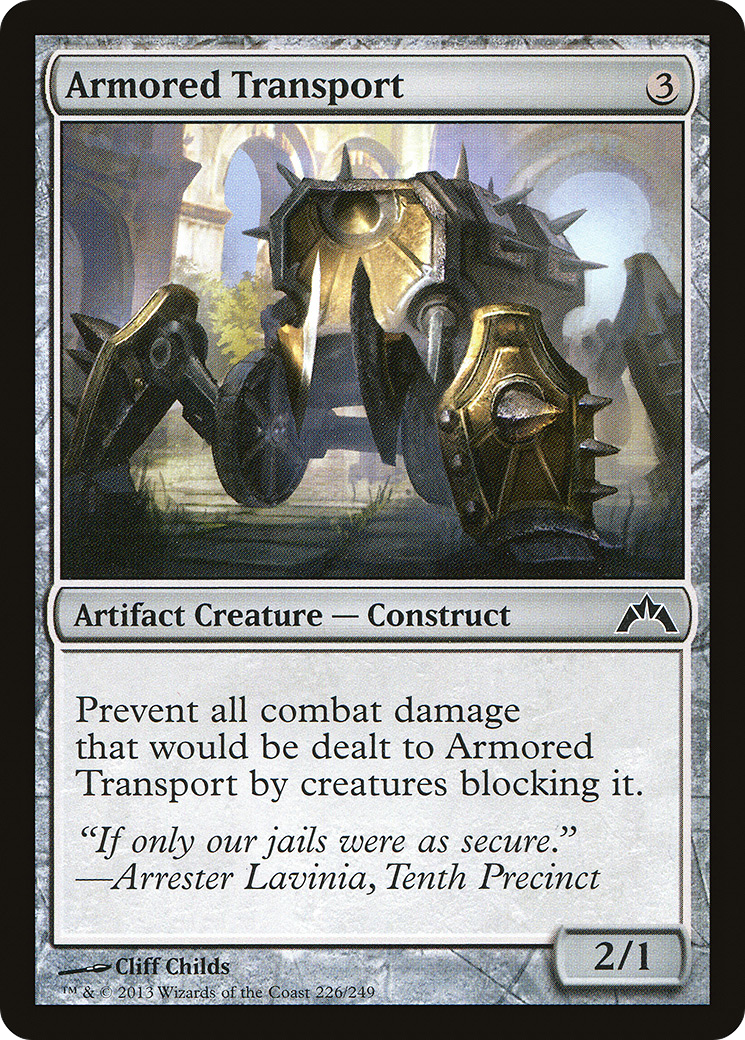 Armored Transport (GTC-226) - Gatecrash - Premium MTG Single from Wizards of the Coast - Just $0.08! Shop now at Game Crave Tournament Store
