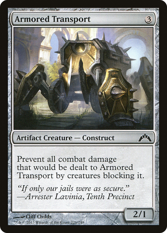 Armored Transport (GTC-226) - Gatecrash Foil - Premium MTG Single from Wizards of the Coast - Just $0.08! Shop now at Game Crave Tournament Store