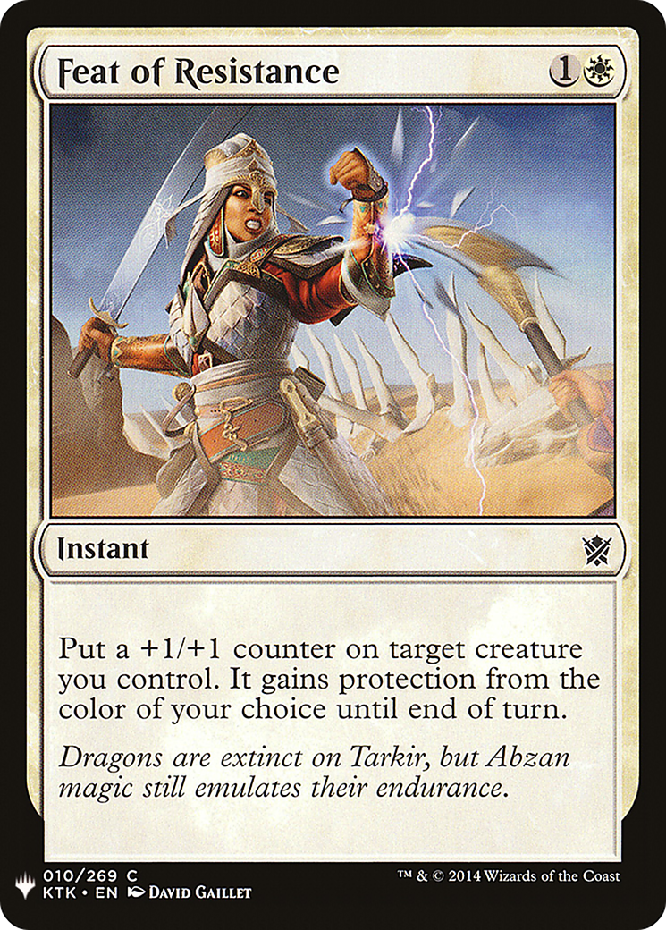 Feat of Resistance (MB1-106) - Mystery Booster - Premium MTG Single from Wizards of the Coast - Just $0.08! Shop now at Game Crave Tournament Store