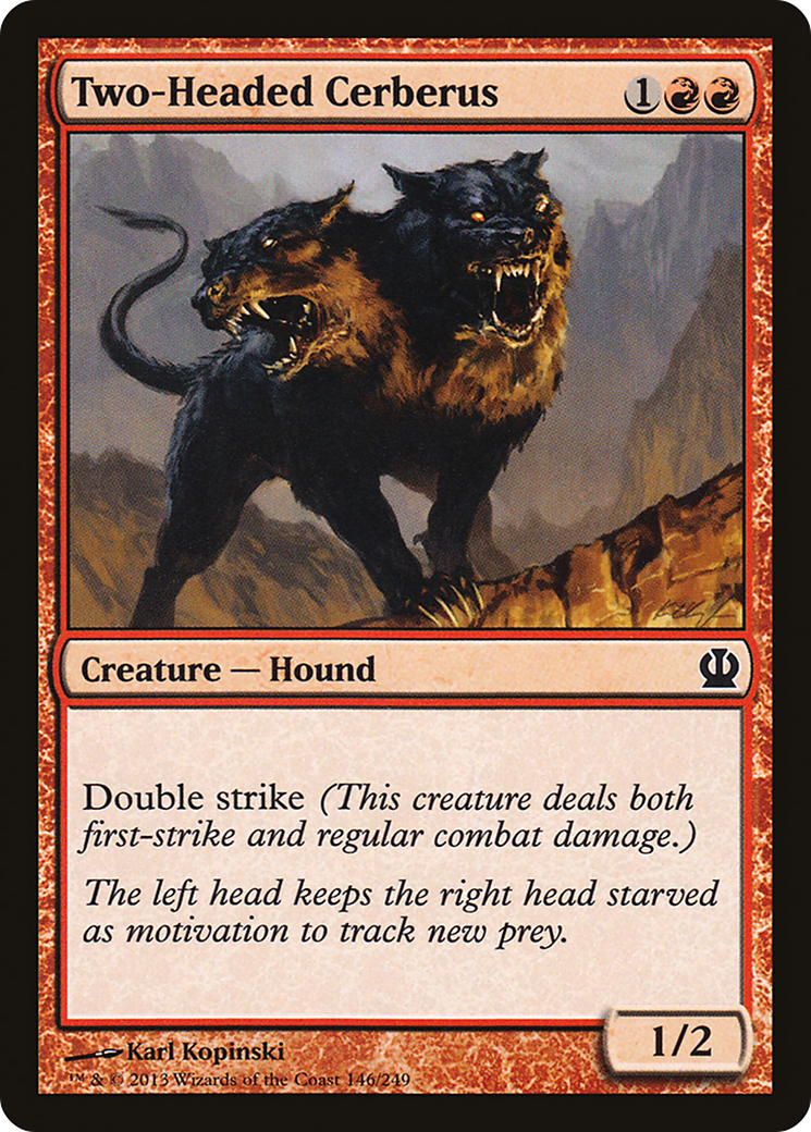 Two-Headed Cerberus (THS-146) - Theros Foil - Premium MTG Single from Wizards of the Coast - Just $0.08! Shop now at Game Crave Tournament Store