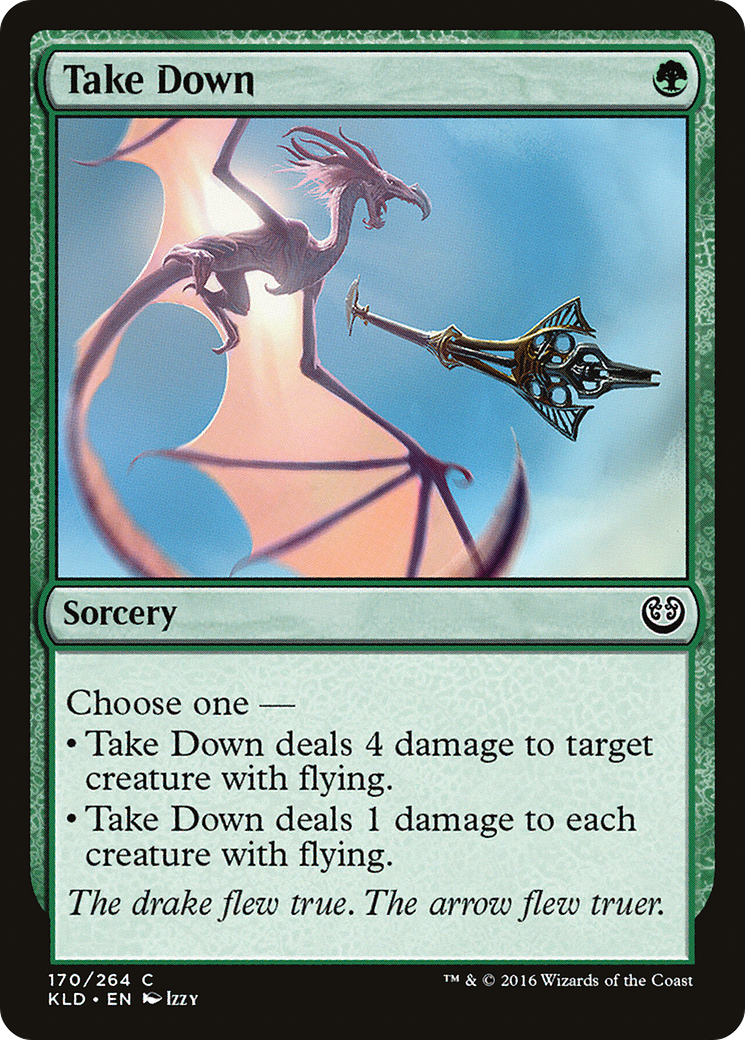 Take Down (KLD-170) - Kaladesh Foil - Premium MTG Single from Wizards of the Coast - Just $0.08! Shop now at Game Crave Tournament Store