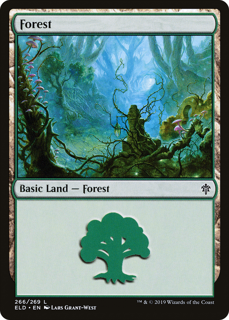 Forest (ELD-266) - Throne of Eldraine - Premium MTG Single from Wizards of the Coast - Just $0.08! Shop now at Game Crave Tournament Store