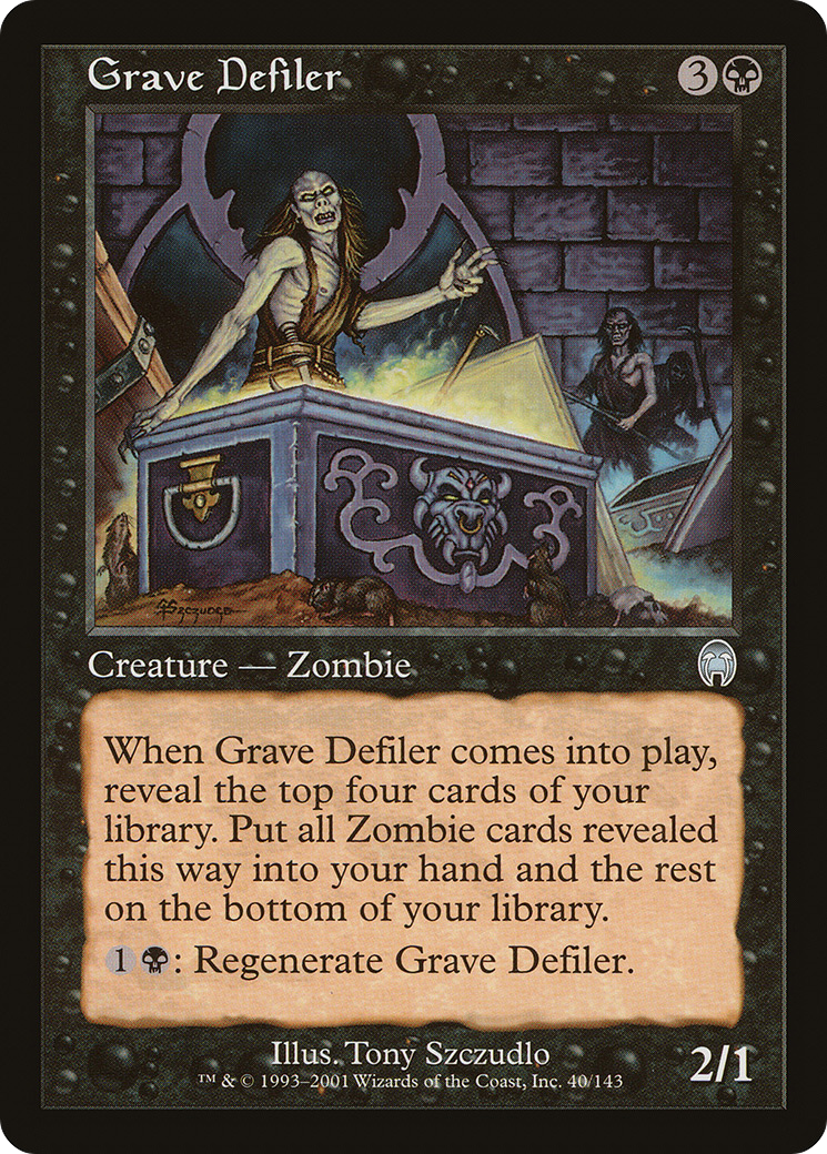 Grave Defiler (APC-040) - Apocalypse - Premium MTG Single from Wizards of the Coast - Just $0.08! Shop now at Game Crave Tournament Store