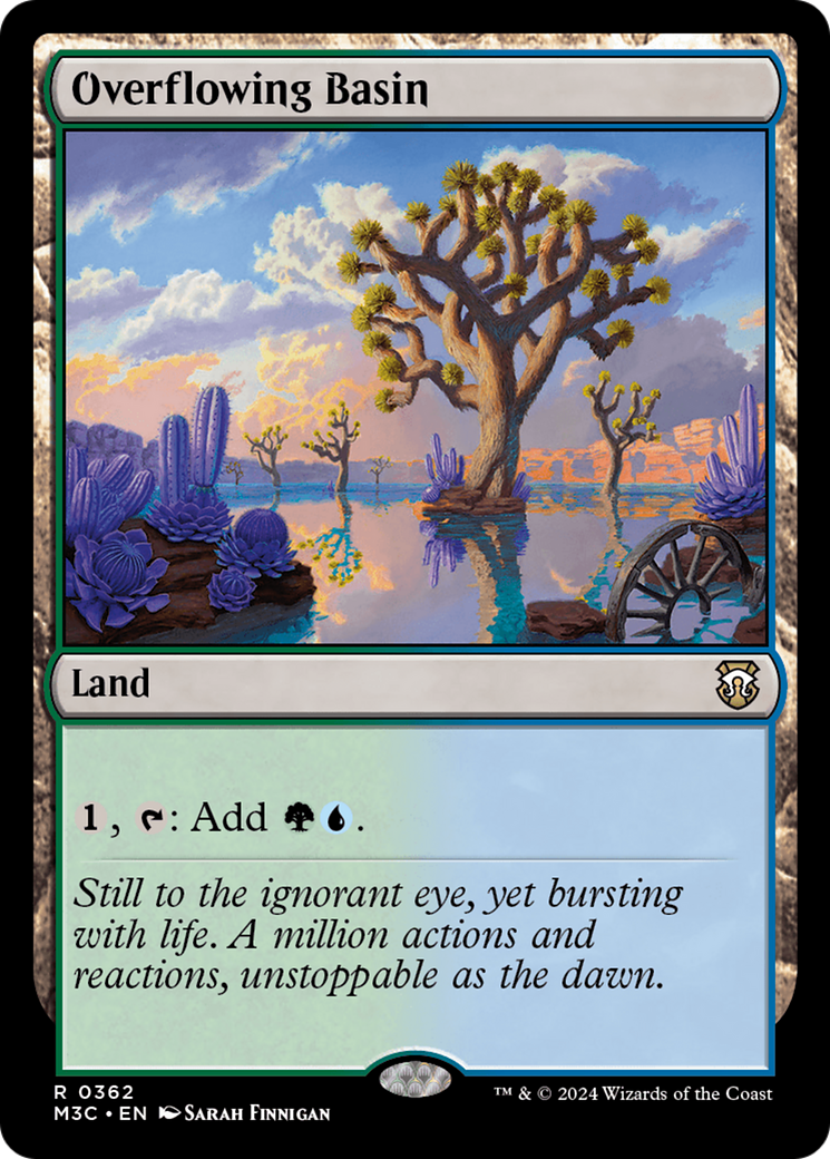 Overflowing Basin (M3C-362) - Modern Horizons 3 Commander - Premium MTG Single from Wizards of the Coast - Just $0.25! Shop now at Game Crave Tournament Store