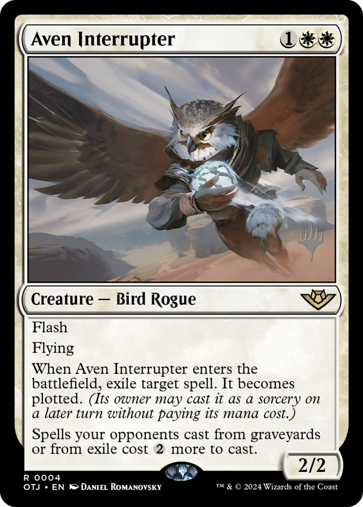 Aven Interrupter (POTJ-04P) - Outlaws of Thunder Junction Promos - Premium MTG Single from Wizards of the Coast - Just $4.79! Shop now at Game Crave Tournament Store
